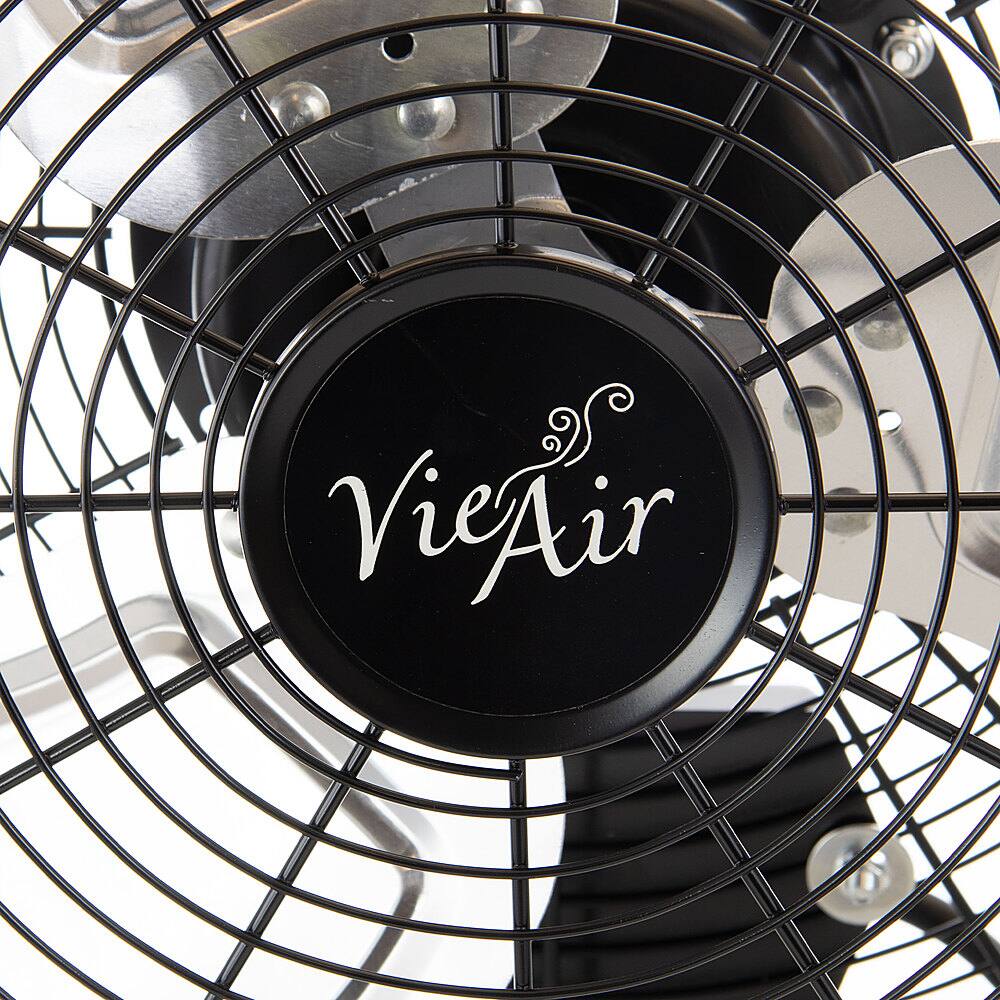 Alt View 14. VieAir - 18 Inch 3-Speed Tilting Wall Mountable Fan - Black.