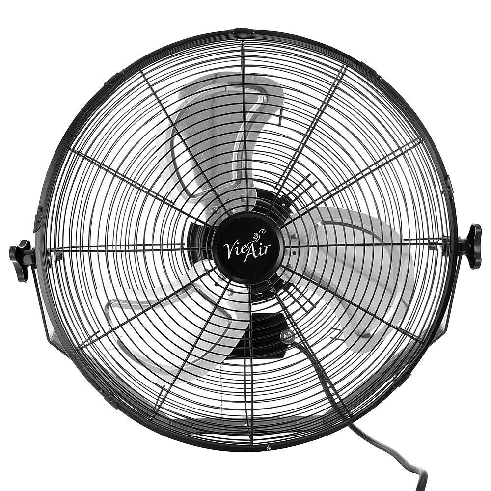 Alt View 15. VieAir - 18 Inch 3-Speed Tilting Wall Mountable Fan - Black.