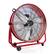 Alt View 21. VieAir - 24 Inch Commercial Floor Drum Fan - Red.