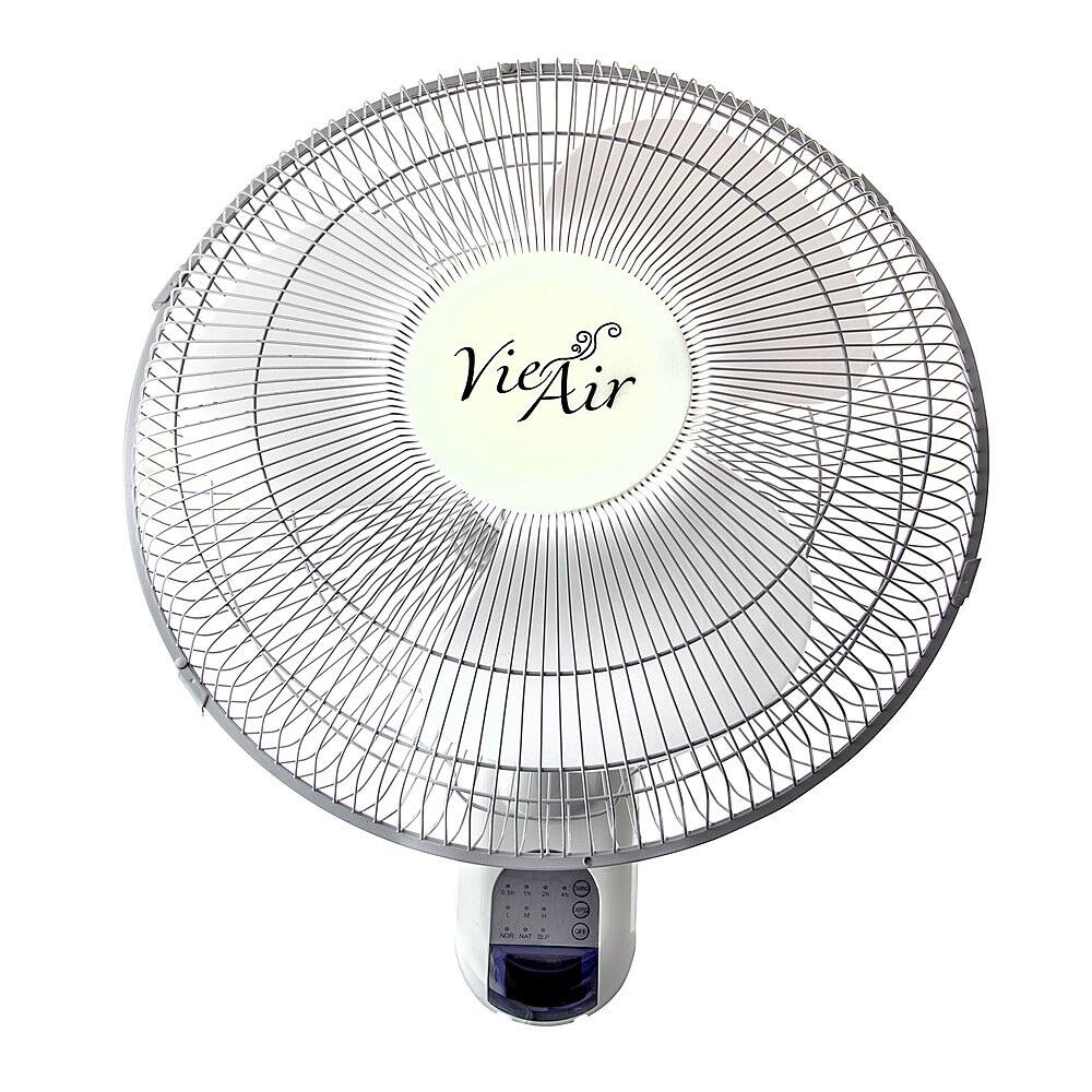 Alt View 14. VieAir - 16 Inch 3-Speed Wall Fan with Remote Control - White.