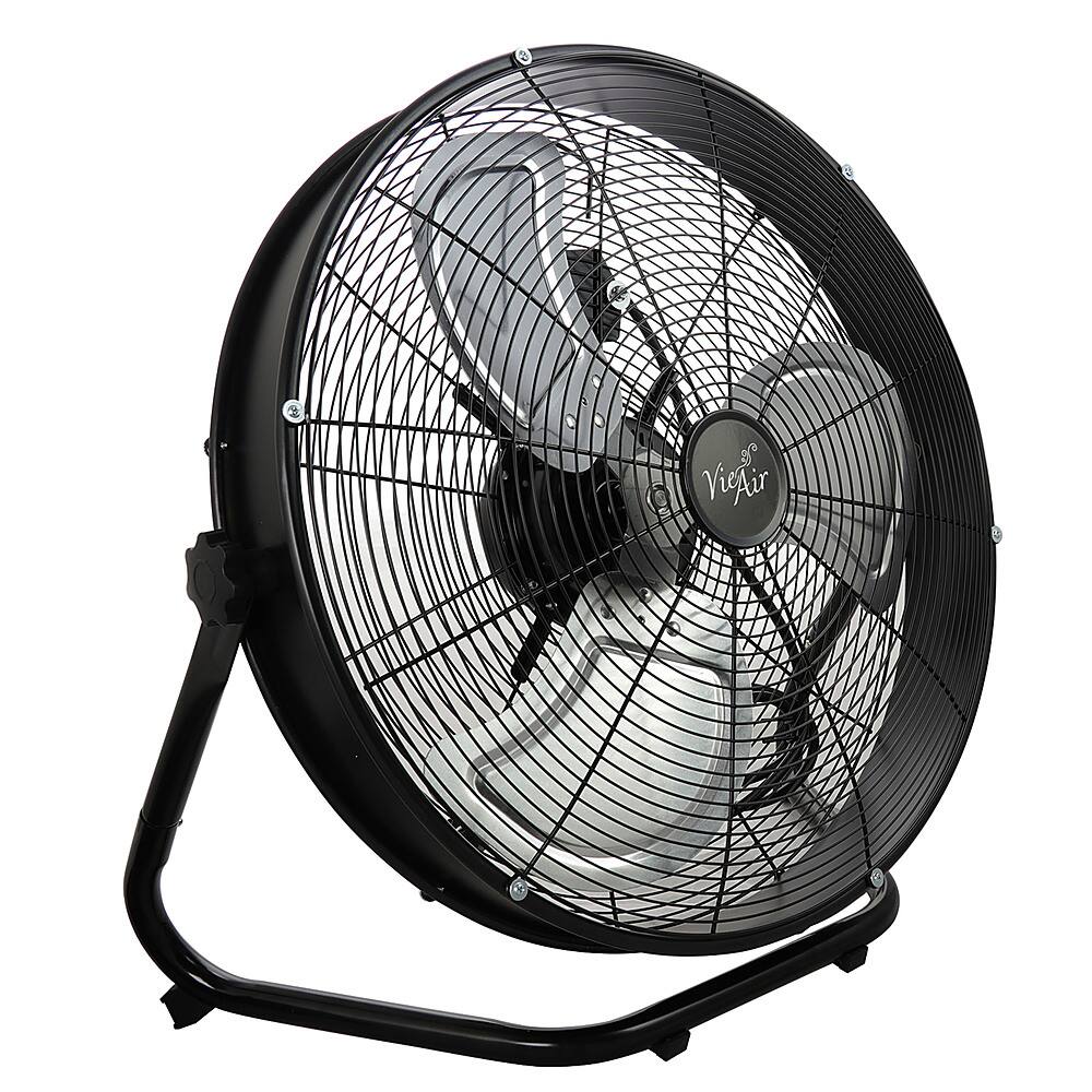 Alt View 11. VieAir - 20 Inch 3-Speed Industrial Floor Drum Fan - Black.