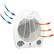 Alt View 14. VieAir - Portable Heater - White.