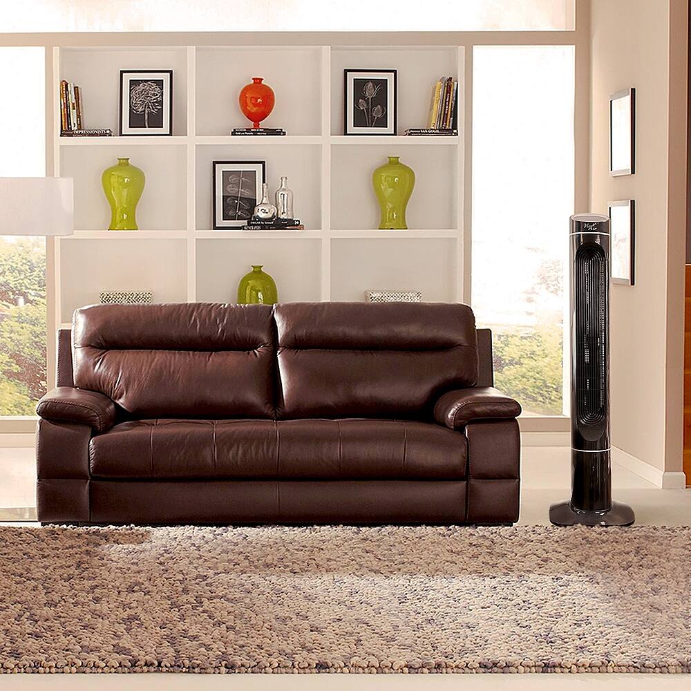 Alt View 12. VieAir - 50 Inch 3-Speed High Velocity Tower Fan with Fresh Air Ionizer & Remote Control - Black.