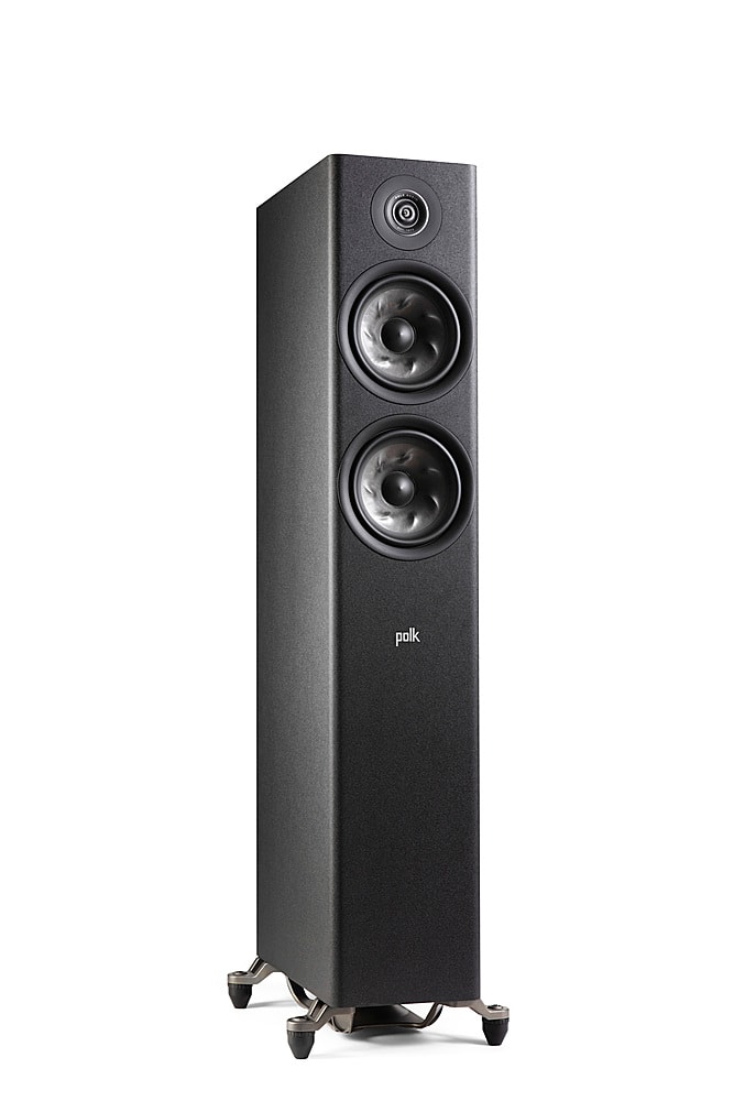 Alt View 15. Polk Audio - Polk Reserve Series R600 Floorstanding Tower Speaker, New 1" Pinnacle Ring Tweeter & Dual 6.5" Turbine Cone Woofers - Black.