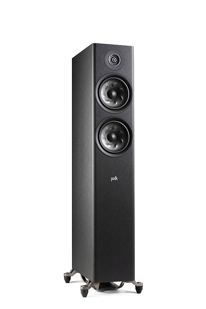 Alt View 15. Polk Audio - Polk Reserve Series R600 Floorstanding Tower Speaker, New 1" Pinnacle Ring Tweeter & Dual 6.5" Turbine Cone Woofers - Black.