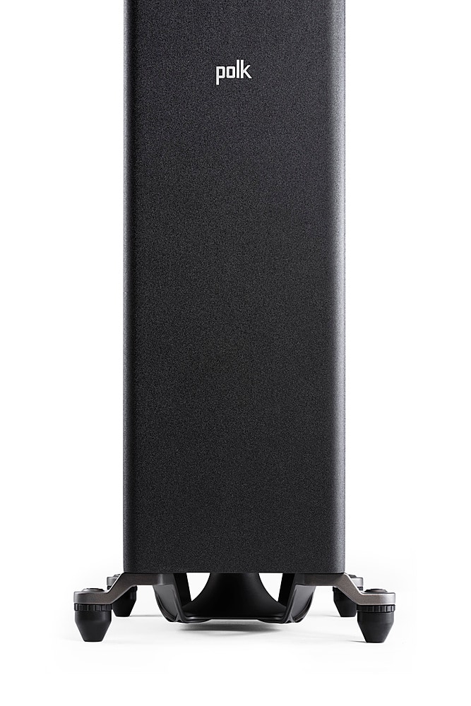 Left. Polk Audio - Polk Reserve Series R600 Floorstanding Tower Speaker, New 1" Pinnacle Ring Tweeter & Dual 6.5" Turbine Cone Woofers - Black.