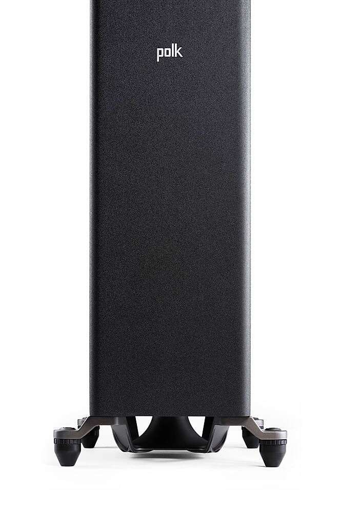 Left. Polk Audio - Polk Reserve Series R600 Floorstanding Tower Speaker, New 1" Pinnacle Ring Tweeter & Dual 6.5" Turbine Cone Woofers - Black.