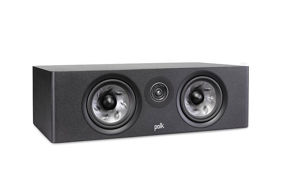 Alt View 15. Polk Audio - Polk Reserve Series R400 Large Center Channel Loudspeaker, New 1" Pinnacle Ring Tweeter & Dual 6.5" Turbine Cone Woofers - Black.