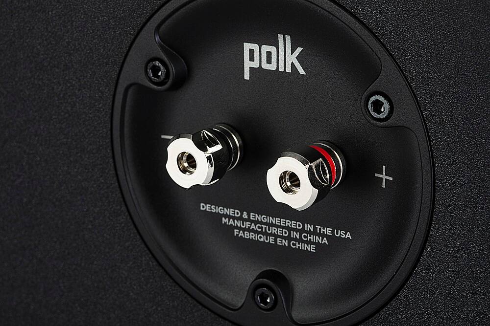 Alt View 11. Polk Audio - Polk Reserve R350 Left/Right/Center Surround Speaker, New 1" Pinnacle Ring Tweeter & Four 4" Turbine Cone Woofers - Black.