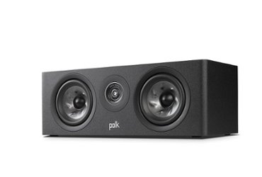 Polk Audio - Polk Reserve Series R300 Compact Center Channel Speaker, New 1" Pinnacle Ring Tweeter & Dual 5.25" Turbine Cone Woofers - Black - Front_Zoom