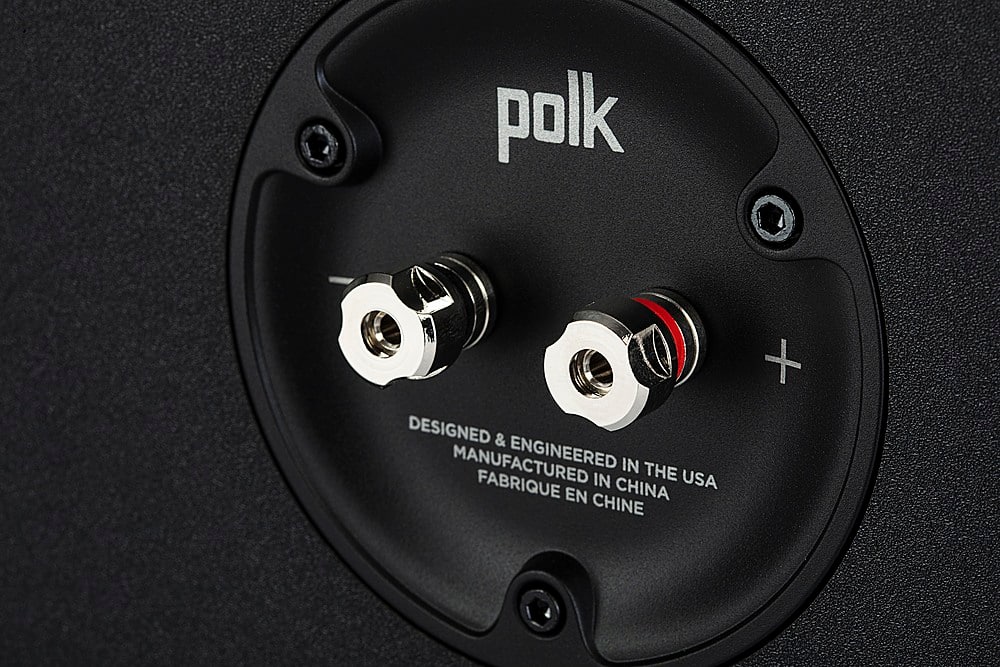 Back. Polk Audio - Polk Reserve Series R300 Compact Center Channel Speaker, New 1" Pinnacle Ring Tweeter & Dual 5.25" Turbine Cone Woofers - Black.