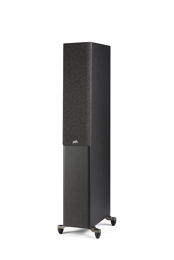 Back View: Polk Audio - Polk Reserve Series R500 Floorstanding Tower Speaker, New 1" Pinnacle Ring Tweeter & Dual 5.25" Turbine Cone Woofers - Black