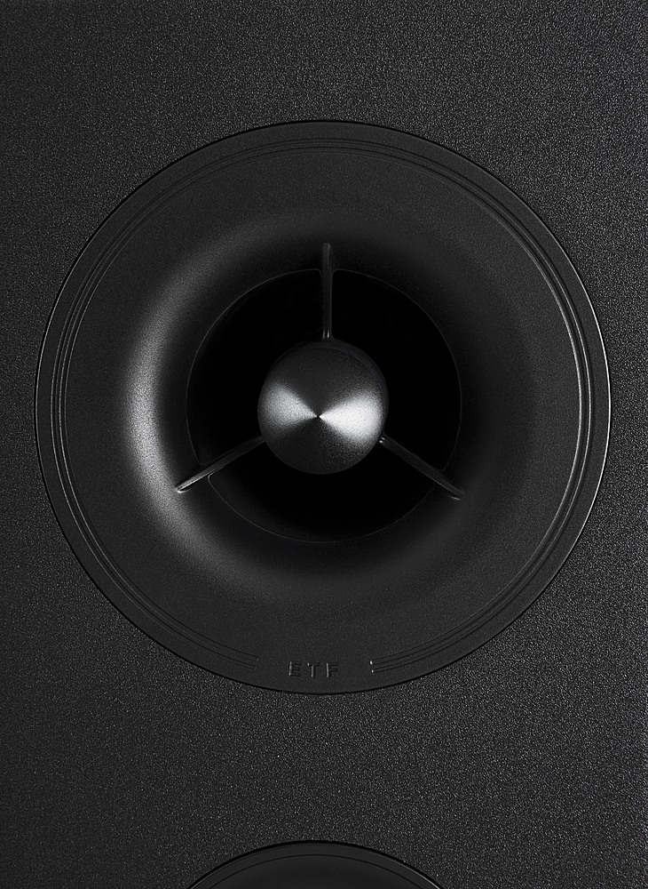 Back View: Polk Audio - Polk Reserve R100 Bookshelf Speaker, 1" Pinnacle Ring Tweeter & 5.25" Turbine Cone Woofer, Dolby Atmos & IMAX Enhanced - Black