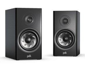 Polk Audio - Polk Reserve R200 Bookshelf Speaker, 1" Pinnacle Ring Tweeter & 6.5" Turbine Cone Woofer, Dolby Atmos & IMAX Enhanced - Black - Front_Zoom
