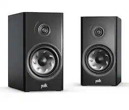 Polk Audio - Polk Reserve R200 Bookshelf Speaker, 1" Pinnacle Ring Tweeter & 6.5" Turbine Cone Woofer (Pair) - Black