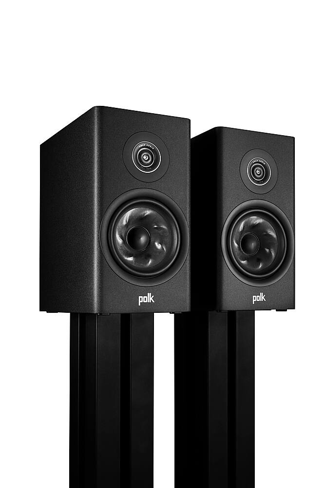 Alt View 11. Polk Audio - Polk Reserve R200 Bookshelf Speaker, 1" Pinnacle Ring Tweeter & 6.5" Turbine Cone Woofer, Dolby Atmos & IMAX Enhanced - Black.