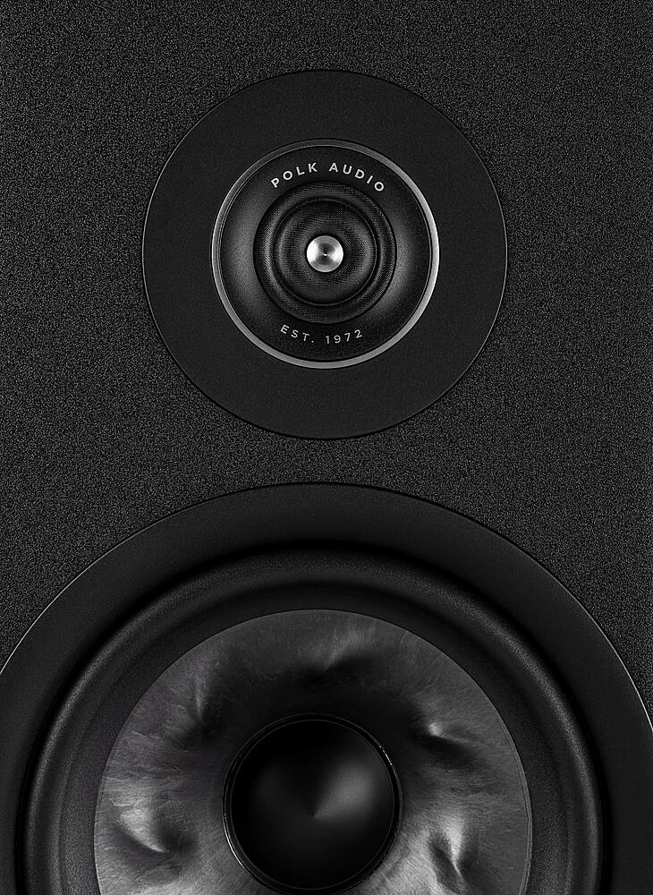 Alt View 14. Polk Audio - Polk Reserve R200 Bookshelf Speaker, 1" Pinnacle Ring Tweeter & 6.5" Turbine Cone Woofer, Dolby Atmos & IMAX Enhanced - Black.