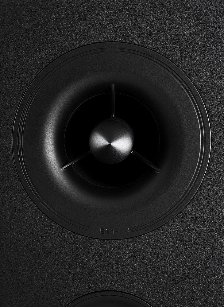 Alt View 16. Polk Audio - Polk Reserve R200 Bookshelf Speaker, 1" Pinnacle Ring Tweeter & 6.5" Turbine Cone Woofer, Dolby Atmos & IMAX Enhanced - Black.