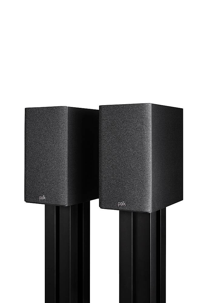 Alt View 17. Polk Audio - Polk Reserve R200 Bookshelf Speaker, 1" Pinnacle Ring Tweeter & 6.5" Turbine Cone Woofer, Dolby Atmos & IMAX Enhanced - Black.