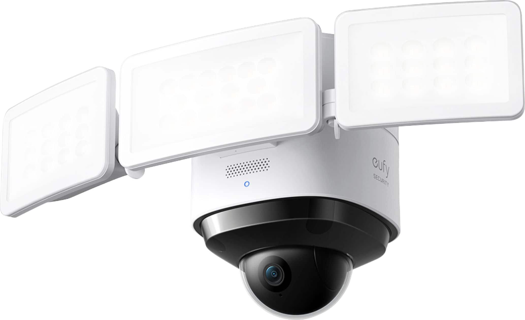 eufy - S330 Outdoor Wired 2K PTZ Security Camera with Floodlights - White/Black - Front_Zoom