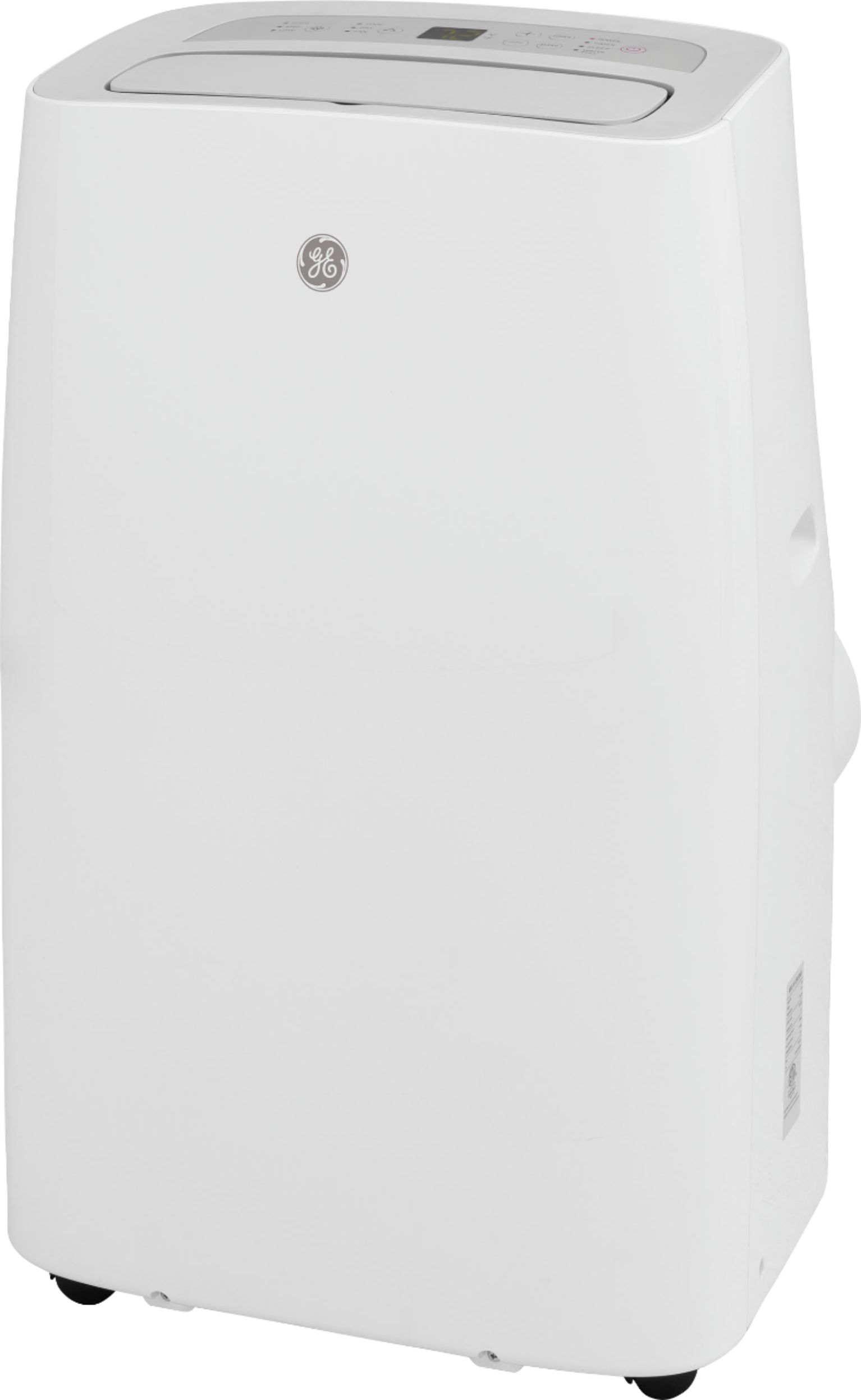 Left View: GE - 350 Sq. Ft. Portable Air Conditioner - White