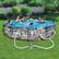 Alt View 15. Bestway - Steel Pro Max Round Above Ground Swimming Pool w/ Pump - Stone Print.