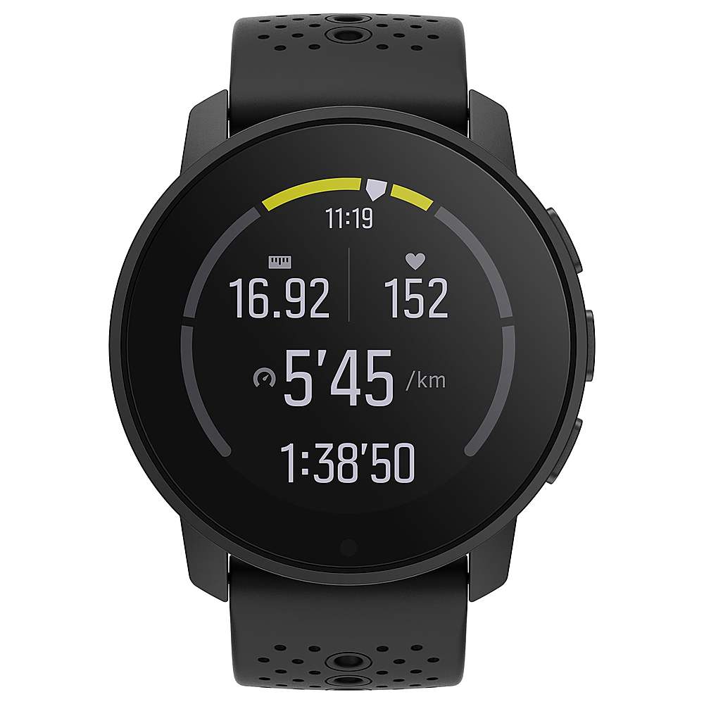 Angle View: SUUNTO - 9 Peak Smartwatch 43mm Activity Tracker GPS Heart Rate Monitor Stainless Steel - All Black