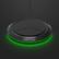 Alt View 18. RapidX - Prismo RGB 10W Qi Certified Wireless Charging Pad for Android/iPhone/AirPods - Black.
