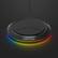 Alt View 1. RapidX - Prismo RGB 10W Qi Certified Wireless Charging Pad for Android/iPhone/AirPods - Black.