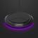 Alt View 20. RapidX - Prismo RGB 10W Qi Certified Wireless Charging Pad for Android/iPhone/AirPods - Black.