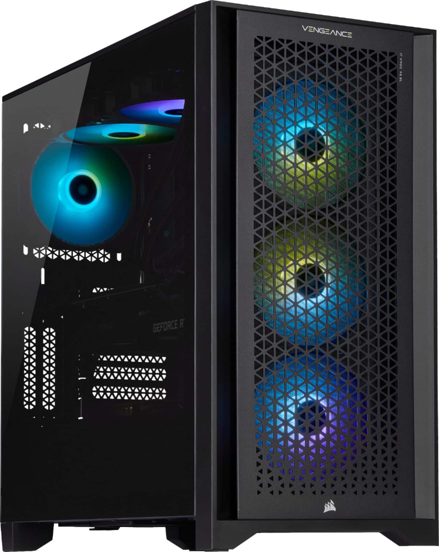 CORSAIR - VENGEANCE i7200 Series Gaming PC - Intel Core i7 11700K - 32 GB Memory - NVIDIA GeForce RTX 3070 – 2TB HDD + 1TB SSD - Black