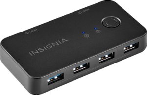 Insignia™ - 4-Port USB 3.0 Hub - Black - Angle_Zoom