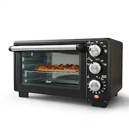 Oster - Oster® Convection 4-Slice Toaster Oven, Matte Convection Oven and Countertop Oven - Black