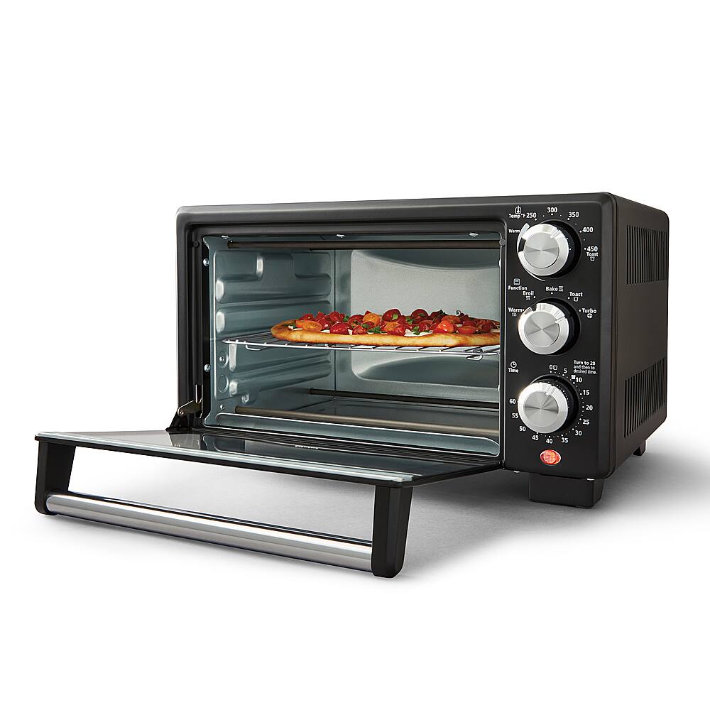 Alt View 11. Oster - Oster® Convection 4-Slice Toaster Oven, Matte Black, Convection Oven and Countertop Oven - Black.