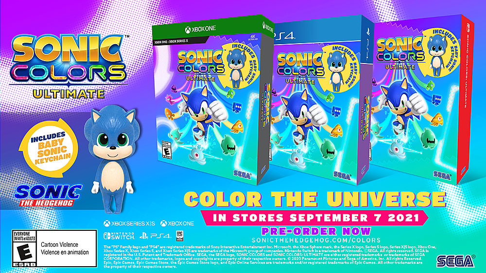 Left View: Sonic Colors Ultimate - Xbox Series X