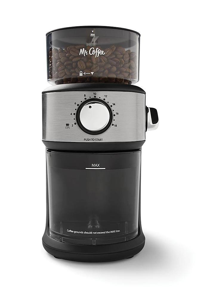 Alt View 12. Mr. Coffee - Mr. Coffee® Cafe Grind 18 Cup Automatic Burr Grinder - Stainless Steel.