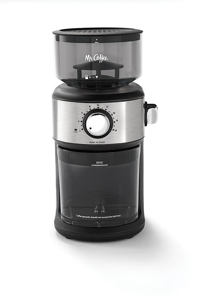 Alt View 13. Mr. Coffee - Mr. Coffee® Cafe Grind 18 Cup Automatic Burr Grinder - Stainless Steel.