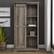 Alt View 14. Walker Edison - 68” Modern Farmhouse Sliding Door Storage Cabinet - Grey wash.