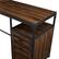 Alt View 12. Walker Edison - 59” Urban Industrial 2 Drawer L Shaped Desk - Dark walnut.