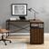 Alt View 13. Walker Edison - 59” Urban Industrial 2 Drawer L Shaped Desk - Dark walnut.