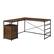 Left. Walker Edison - 59” Urban Industrial 2 Drawer L Shaped Desk - Dark walnut.