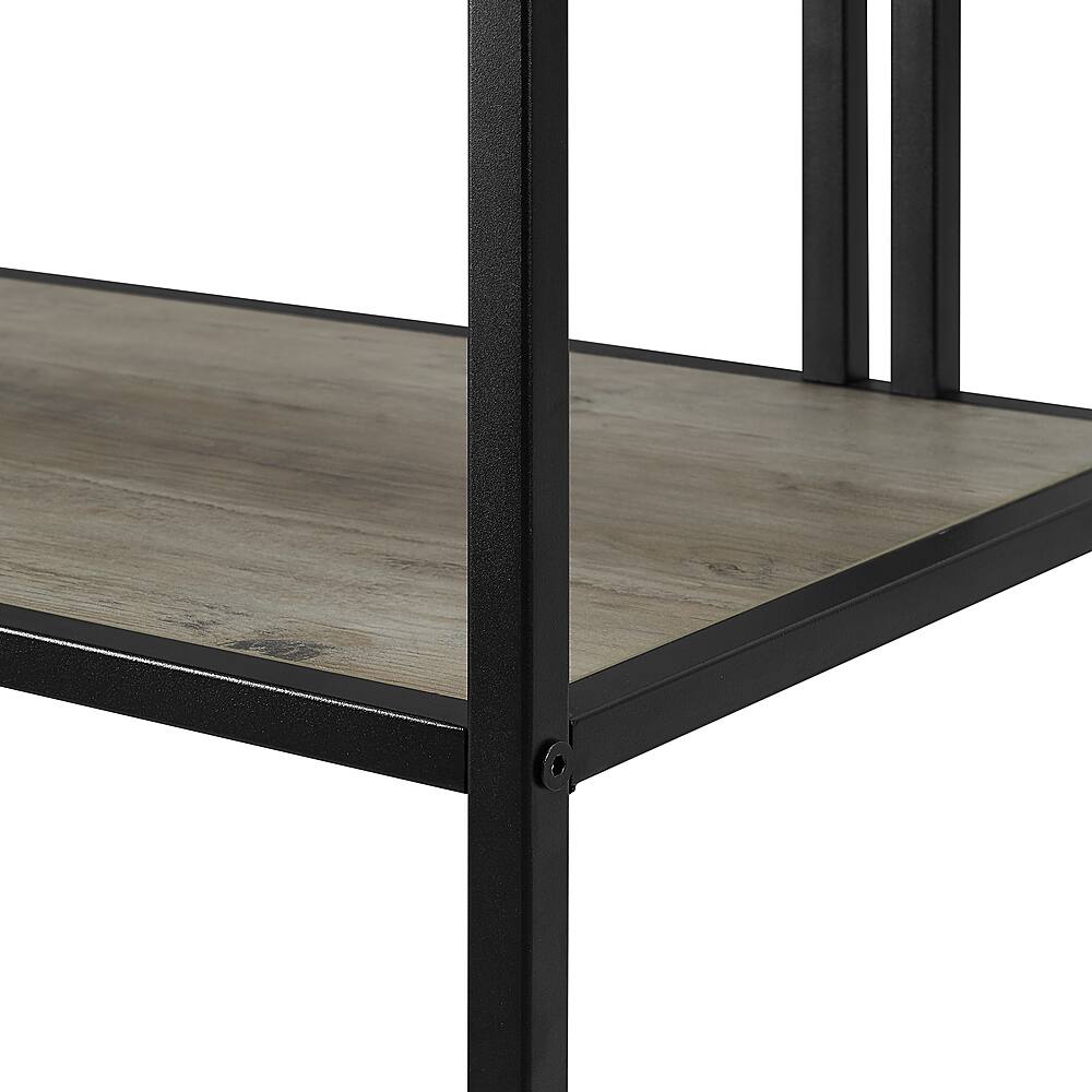 Customer Reviews Walker Edison 64” Modern Metal Arch Bookshelf Grey