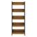 Front. Walker Edison - 64” Modern Slat Side 5 Shelf Bookcase - Rustic Oak/Solid Black.