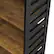 Alt View 12. Walker Edison - 64” Modern Slat Side 5 Shelf Bookcase - Rustic Oak/Solid Black.