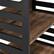 Alt View 15. Walker Edison - 64” Modern Slat Side 5 Shelf Bookcase - Rustic Oak/Solid Black.