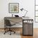 Alt View 13. Walker Edison - 59” Urban Industrial 2 Drawer L Shaped Desk - Grey wash.