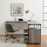 Alt View 14. Walker Edison - 59” Urban Industrial 2 Drawer L Shaped Desk - Grey wash.