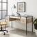 Alt View 15. Walker Edison - 56” Industrial 2 Tier Glass Top Writing Desk - Birch.