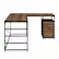 Front. Walker Edison - 59” Urban Industrial 2 Drawer L Shaped Desk - Rustic Oak.