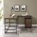 Alt View 13. Walker Edison - 59” Urban Industrial 2 Drawer L Shaped Desk - Rustic Oak.